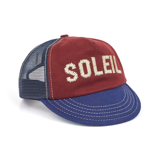Soleil Letters Crown Burgundy/ Blue