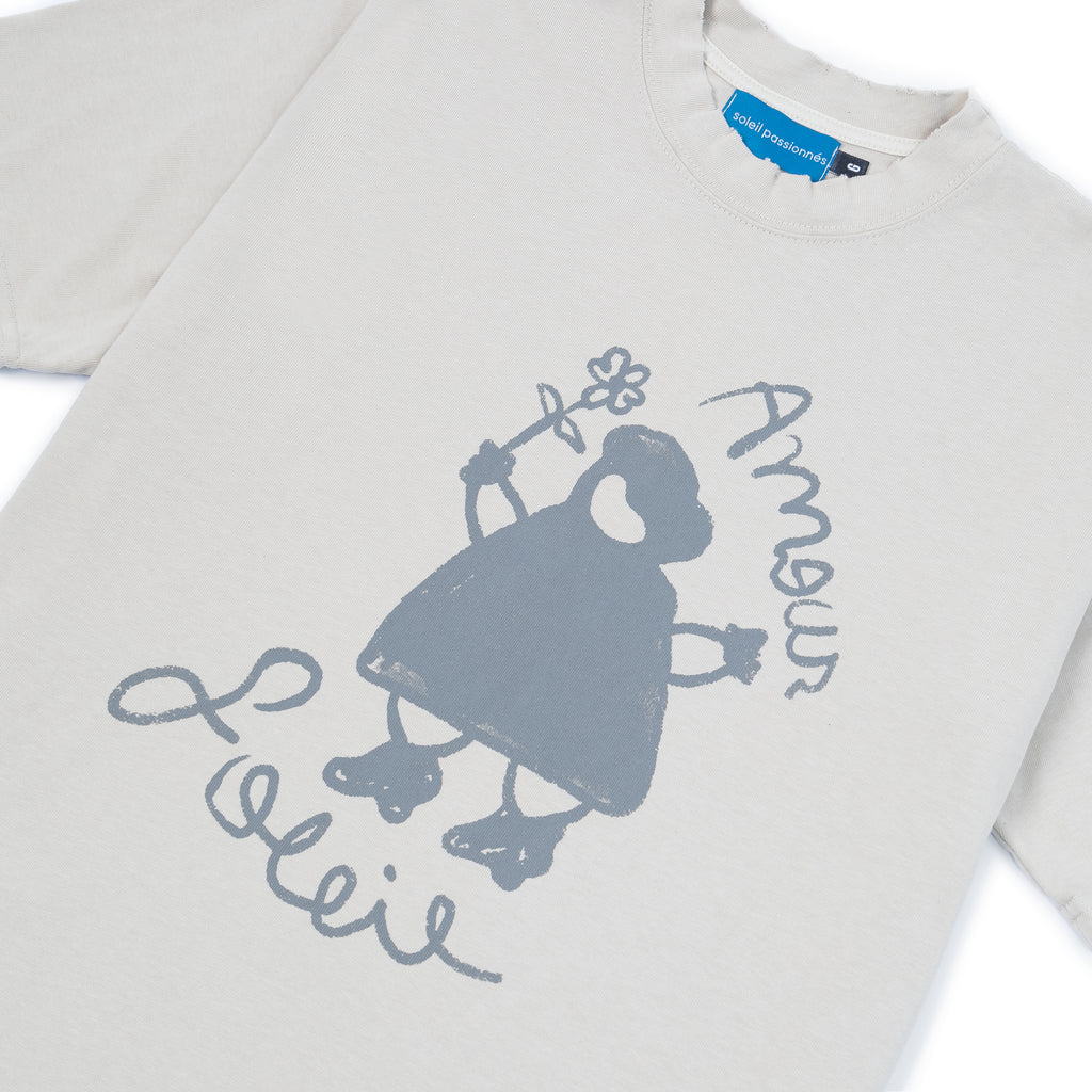 Camiseta Amour - Gris